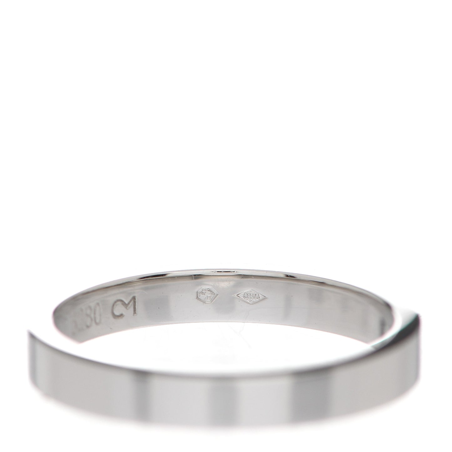 Platinum 3mm C De Cartier Wedding Band Ring 57 8