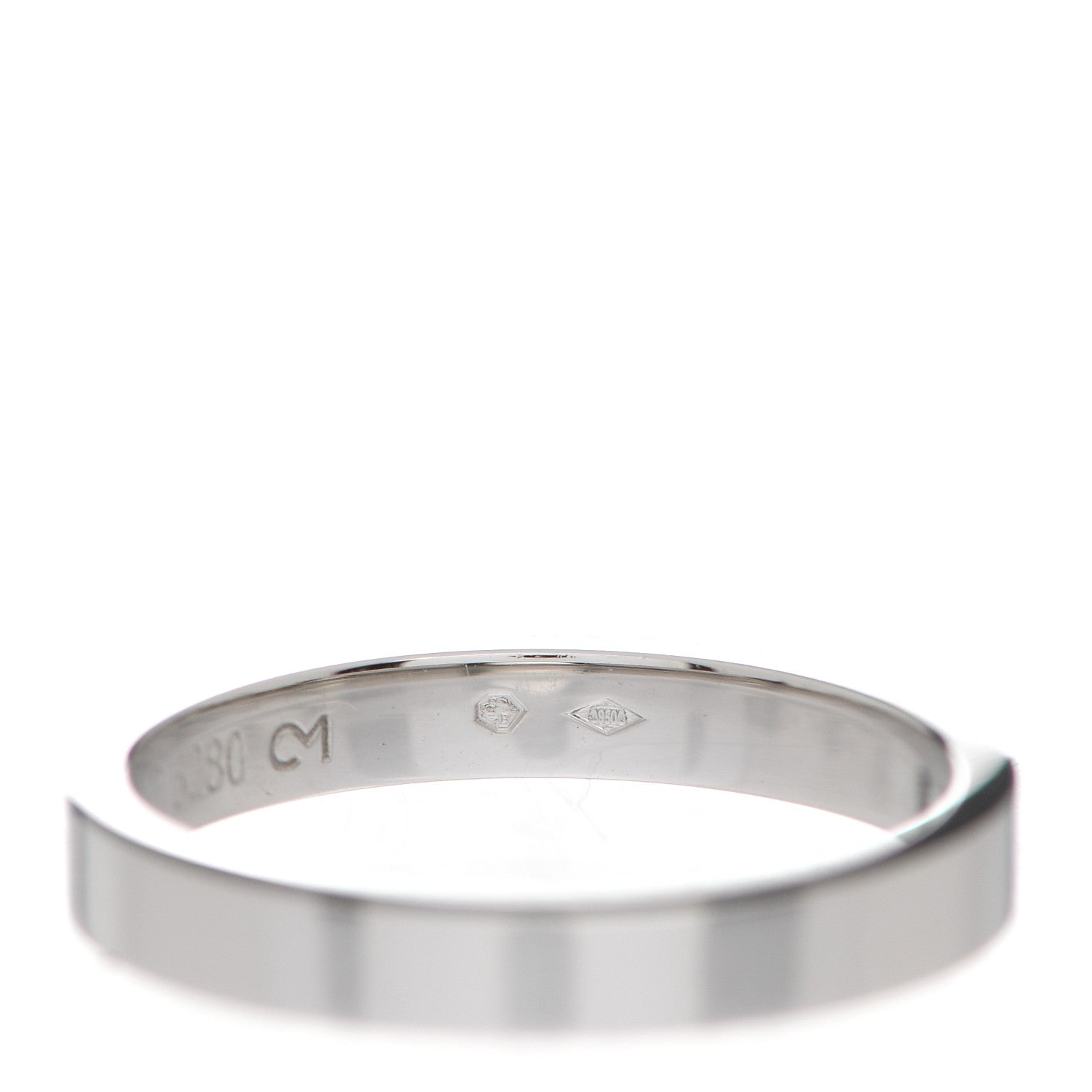 Cartier Platinum 3mm C De Cartier Wedding Band Ring 57 8 6 of 6