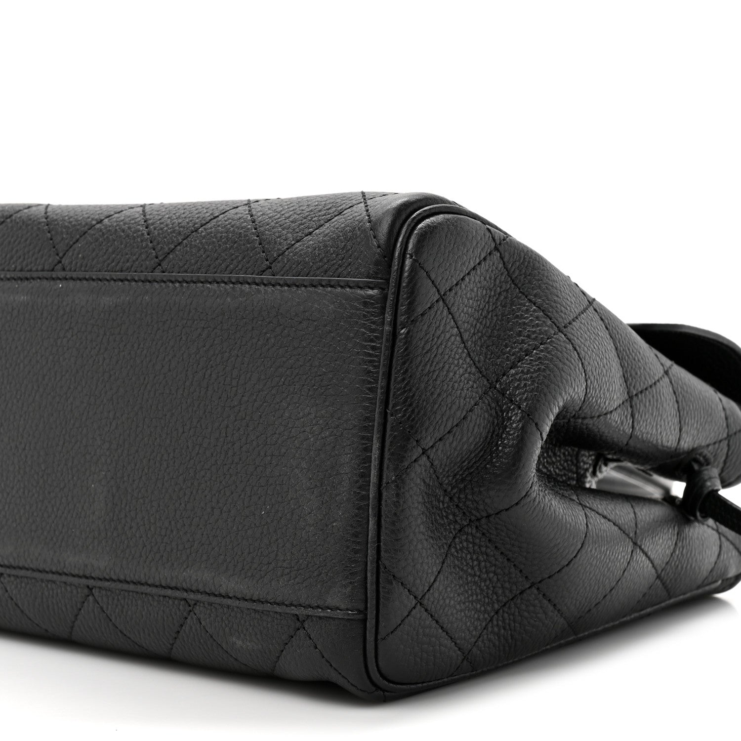 Chanel Grained Calfskin Stitched Urban Essentials Shopping Bag Black 9 of 10