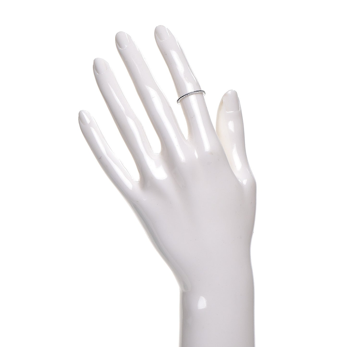 18K White Gold Iolite Metro Ring 4.5