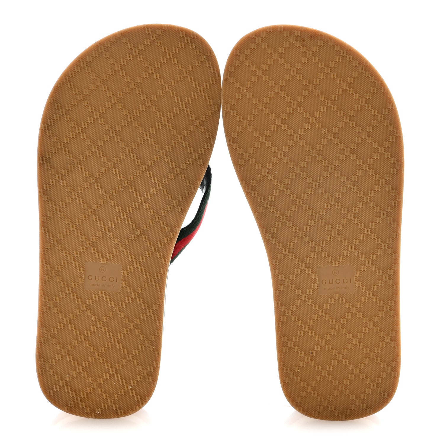 Gucci Canvas Web Platform Lifford Thong Sandals 36.5 Hibiscus Red 10 of 18