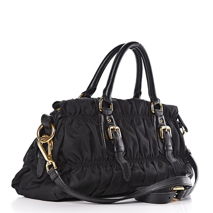 Prada Tessuto Nylon Gaufre Shopping Satchel Black 3 of 18