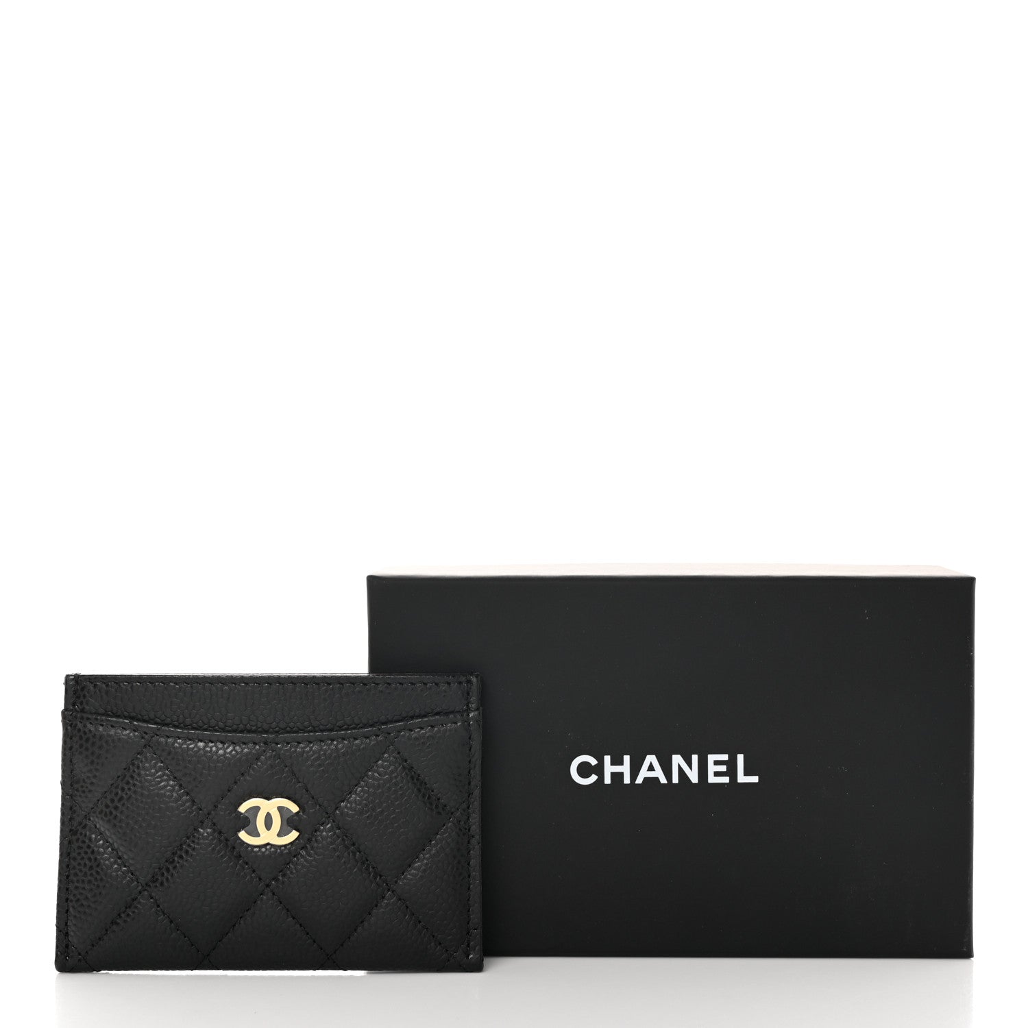 Chanel Caviar Quilted Card Holder Black 9 of 9