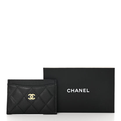 Chanel Caviar Quilted Card Holder Black 9 of 9