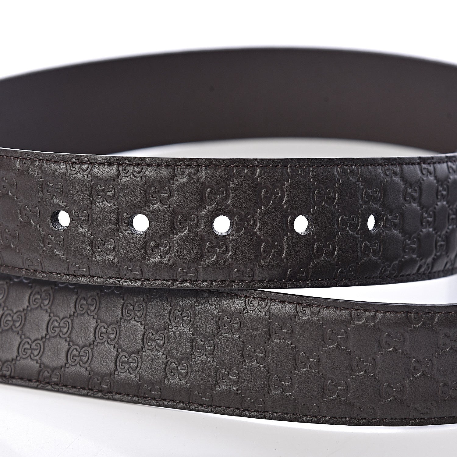 Gucci Microguccissima Belt 105 42 Dark Brown 6 of 6