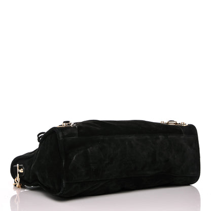 Balenciaga Baby Daim Gold Metallic Edge Hardware City Black 4 of 7