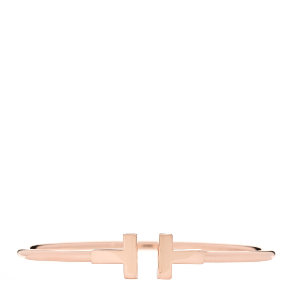 18K Rose Gold T Wire Bracelet
