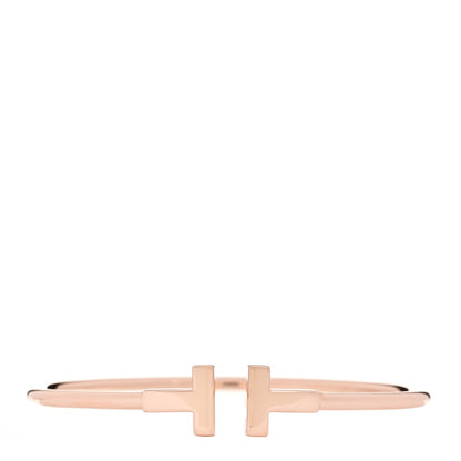 Tiffany 18K Rose Gold T Wire Bracelet 1 of 3