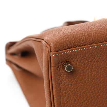 Hermes Togo Kelly Retourne 32 Gold 8 of 12