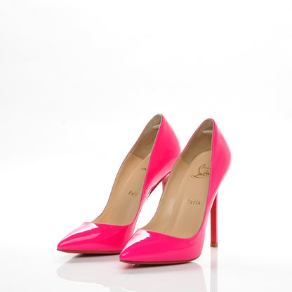 Christian Louboutin Patent Pigalle 120 Pumps 35.5 Rose Matador 2 of 7