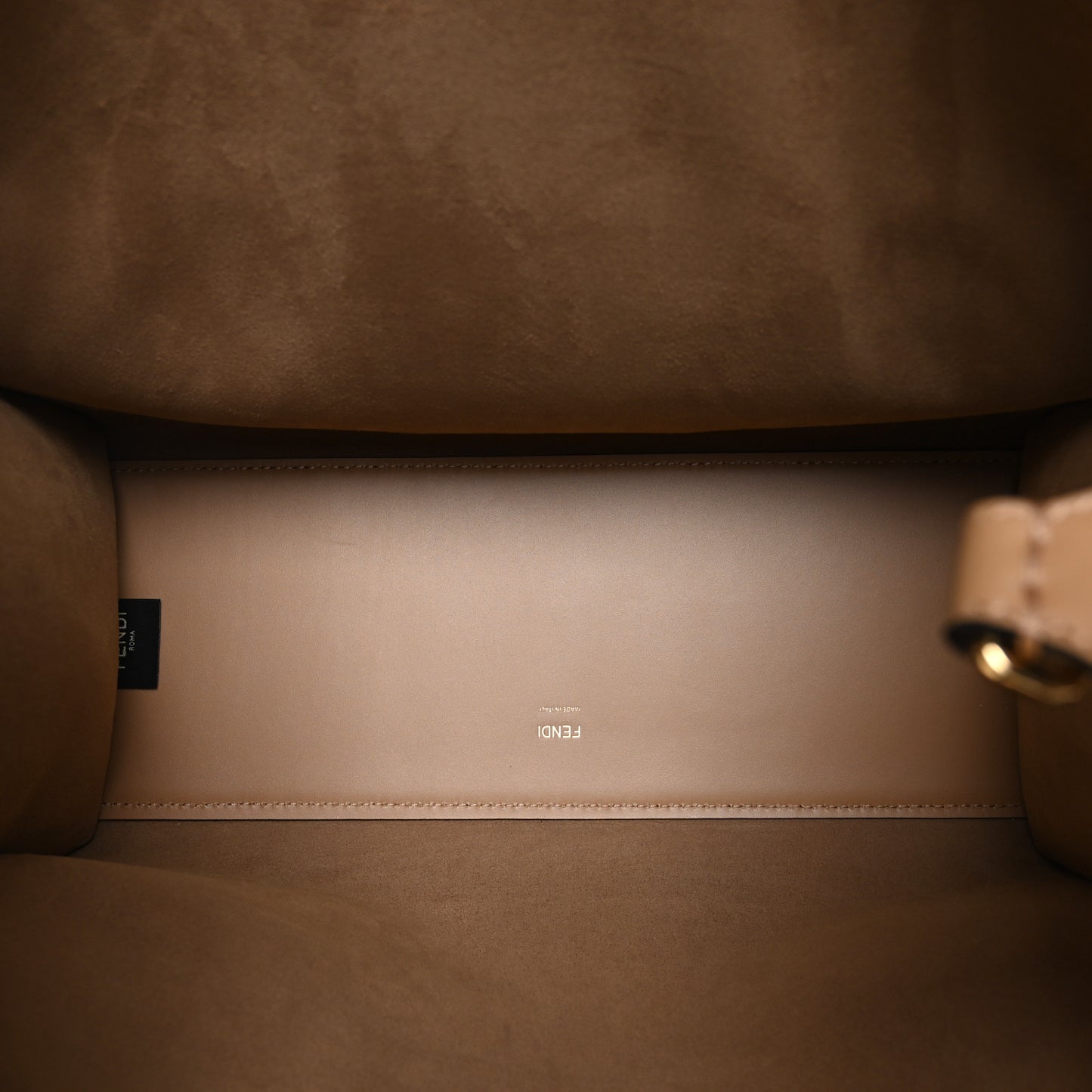 Vitello King Plexiglass Elaphe Python Print Logo Medium Fendi Sunshine Shopper Tote Miele Scuro Makeup