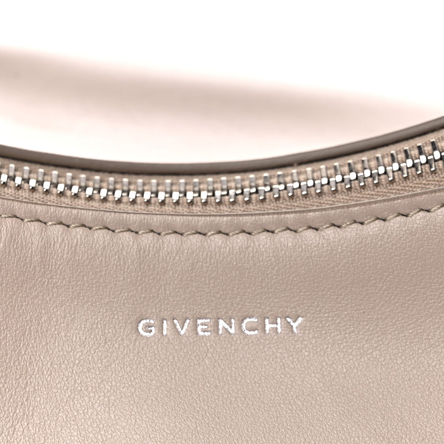 Givenchy Smooth Calfskin Medium Moon Cut Out Shoulder Bag Dune 6 of 11
