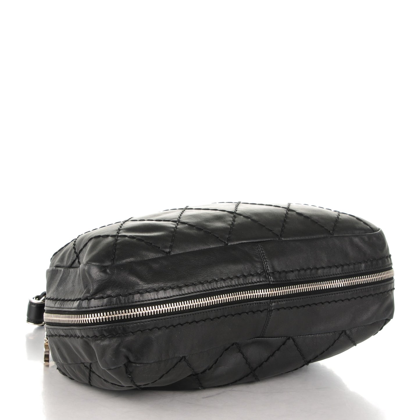Lambskin Expandable Tote Black