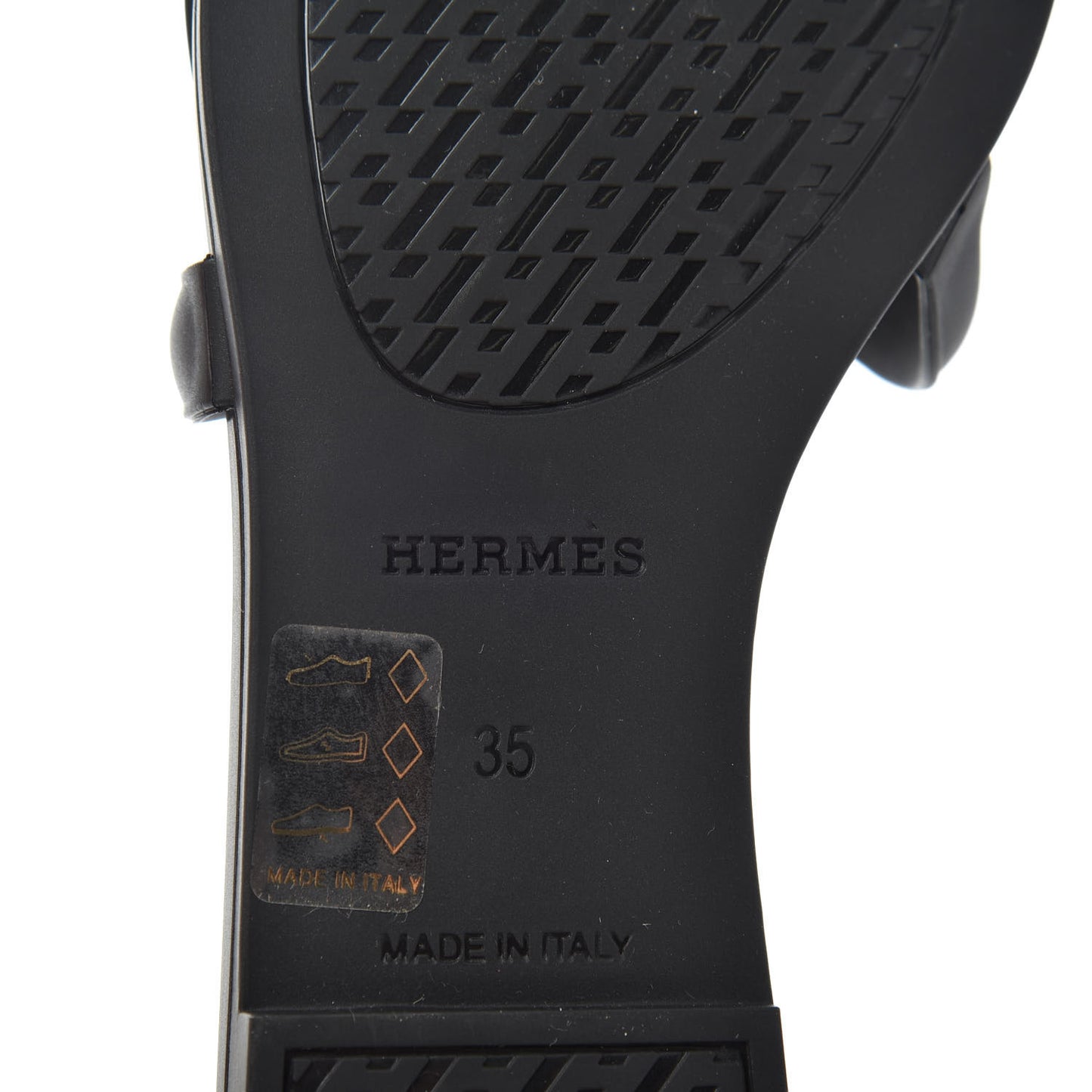 Rubber Aloha Sandals 35 Black