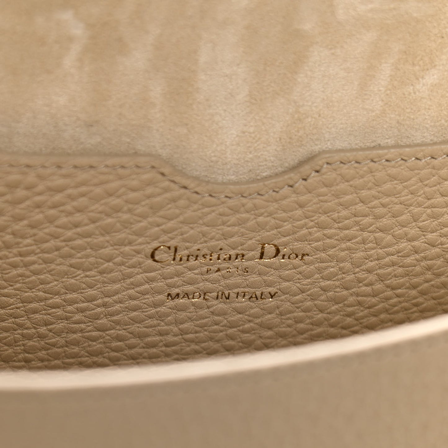 Grained Calfskin Large Bobby Flap Beige
