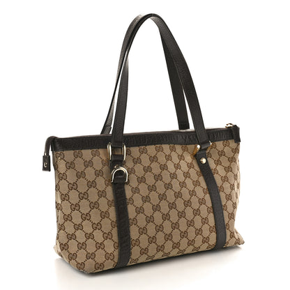 Gucci Monogram Medium Abbey Tote Dark Brown 3 of 13