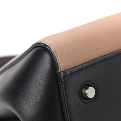 Celine Smooth Calfskin Medium Bi-Color Edge Shoulder Bag Black Cream 7 of 12