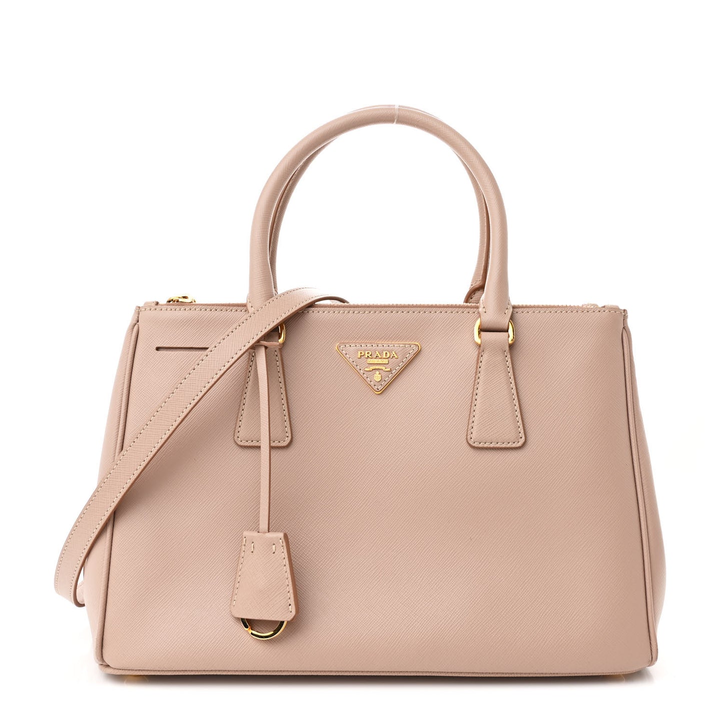 Saffiano Small Galleria Double Zip Tote Cammeo