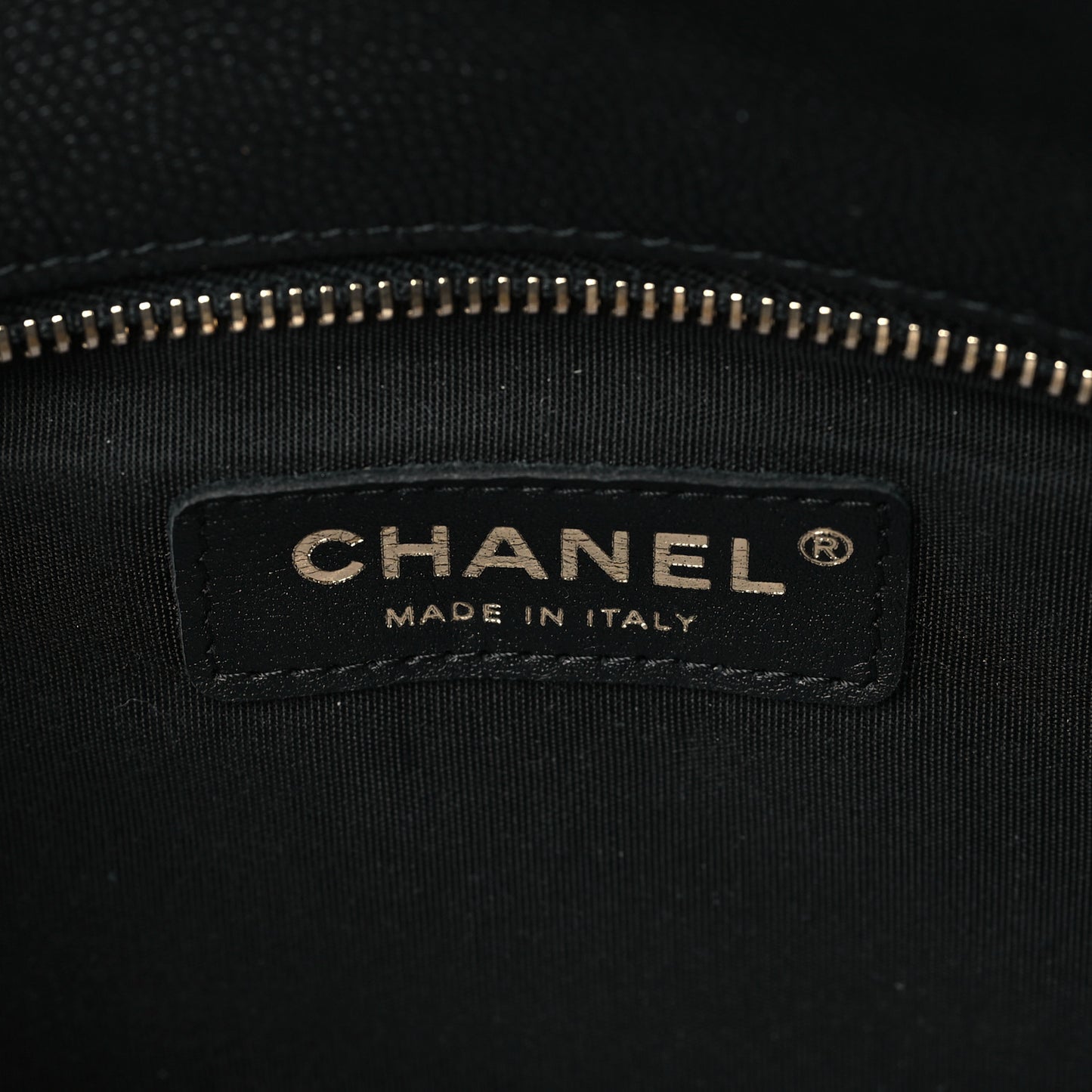 Caviar Quilted Flap Clutch Black