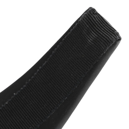 Prada Re-Nylon Metal Triangle Logo Headband Black 6 of 6