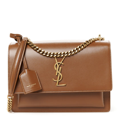 Saint Laurent Smooth Calfskin Medium Monogram Sunset Satchel Satchel Fox 1 of 11