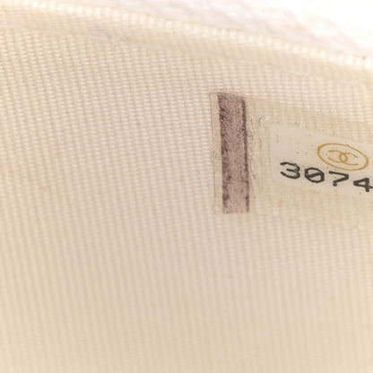 Chanel Calfskin Quilted Maxi Pearls Clutch With Chain White 7 of 14