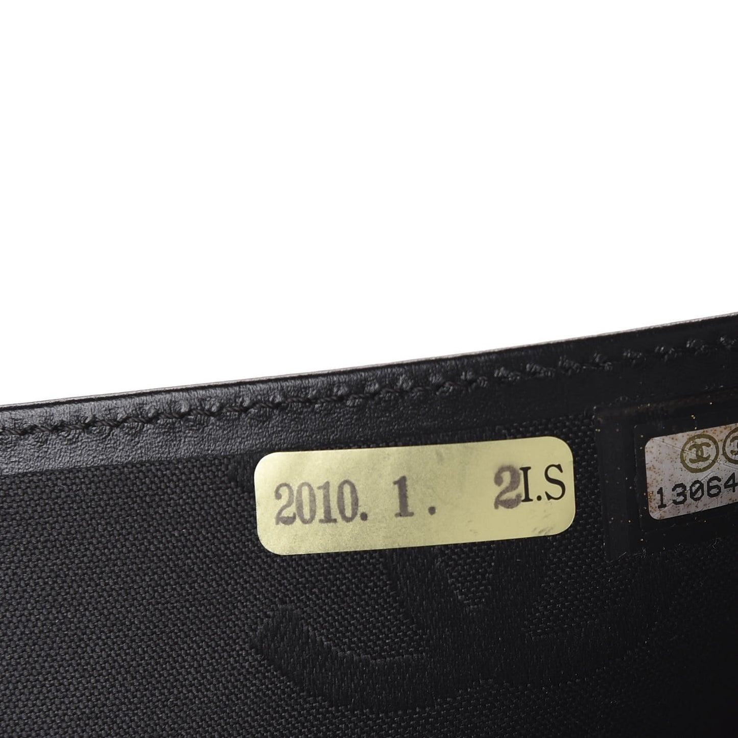Calfskin Quilted Large Cambon Agenda Planner Black