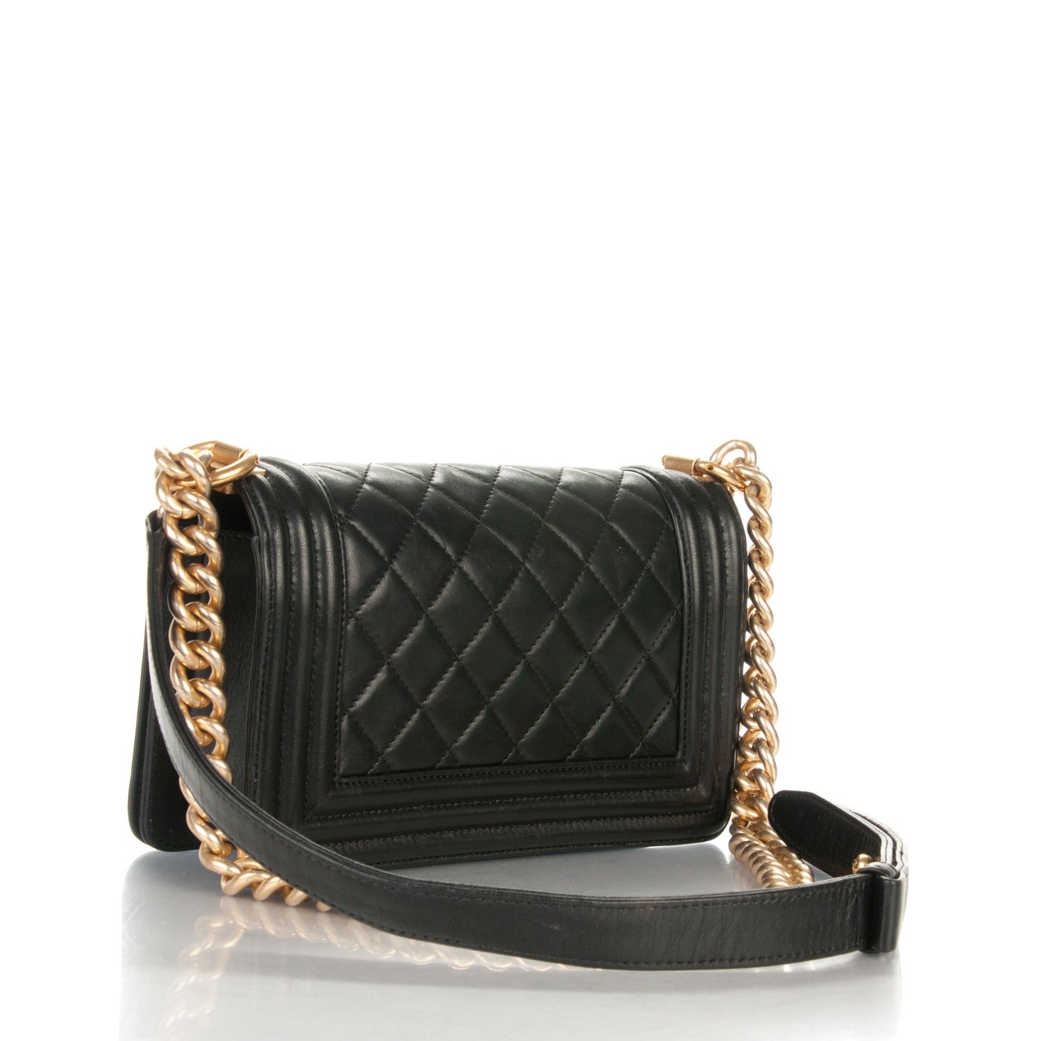 Chanel Lambskin Quilted Small Boy Flap Black 3 of 7