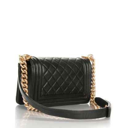 Chanel Lambskin Quilted Small Boy Flap Black 3 of 7