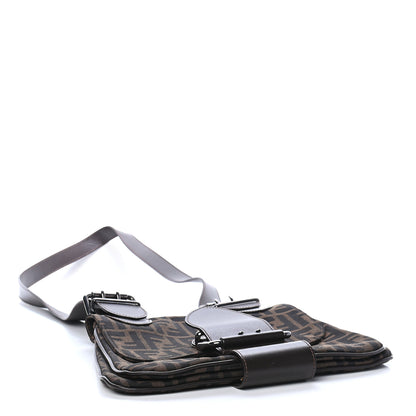 Fendi Zucca Buckle Shoulder Bag Tobacco 3 of 7