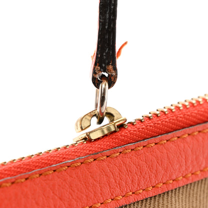 Burberry House Check Bridle Calfskin Peyton Crossbody Orange 10 of 12
