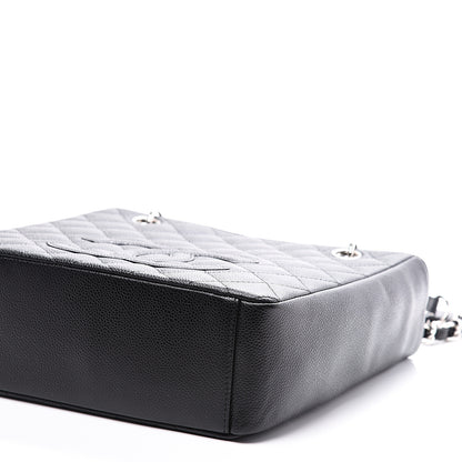 Chanel Caviar Quilted Petit Shopping Tote PST Black 8 of 10