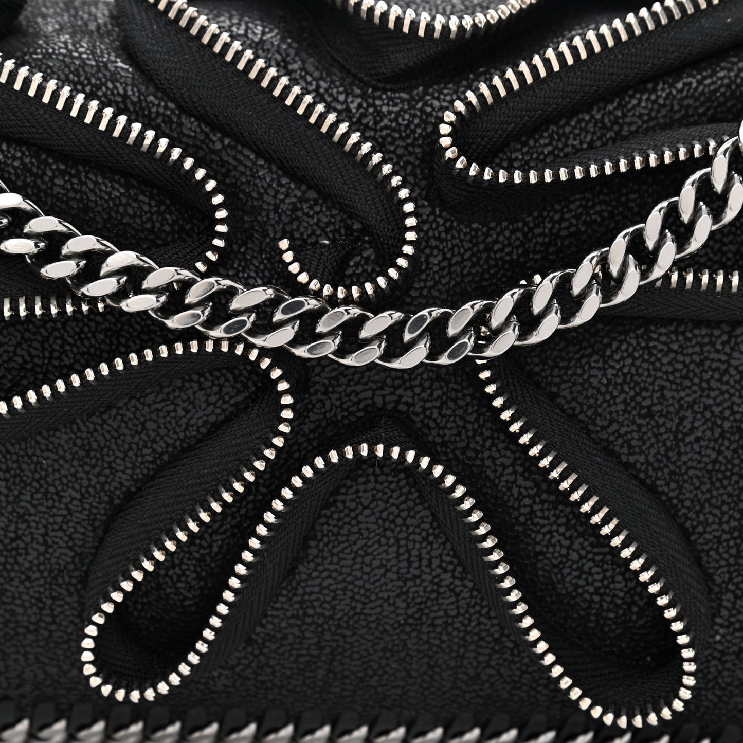 Shaggy Deer Falabella Zipper Crossbody Bag Black
