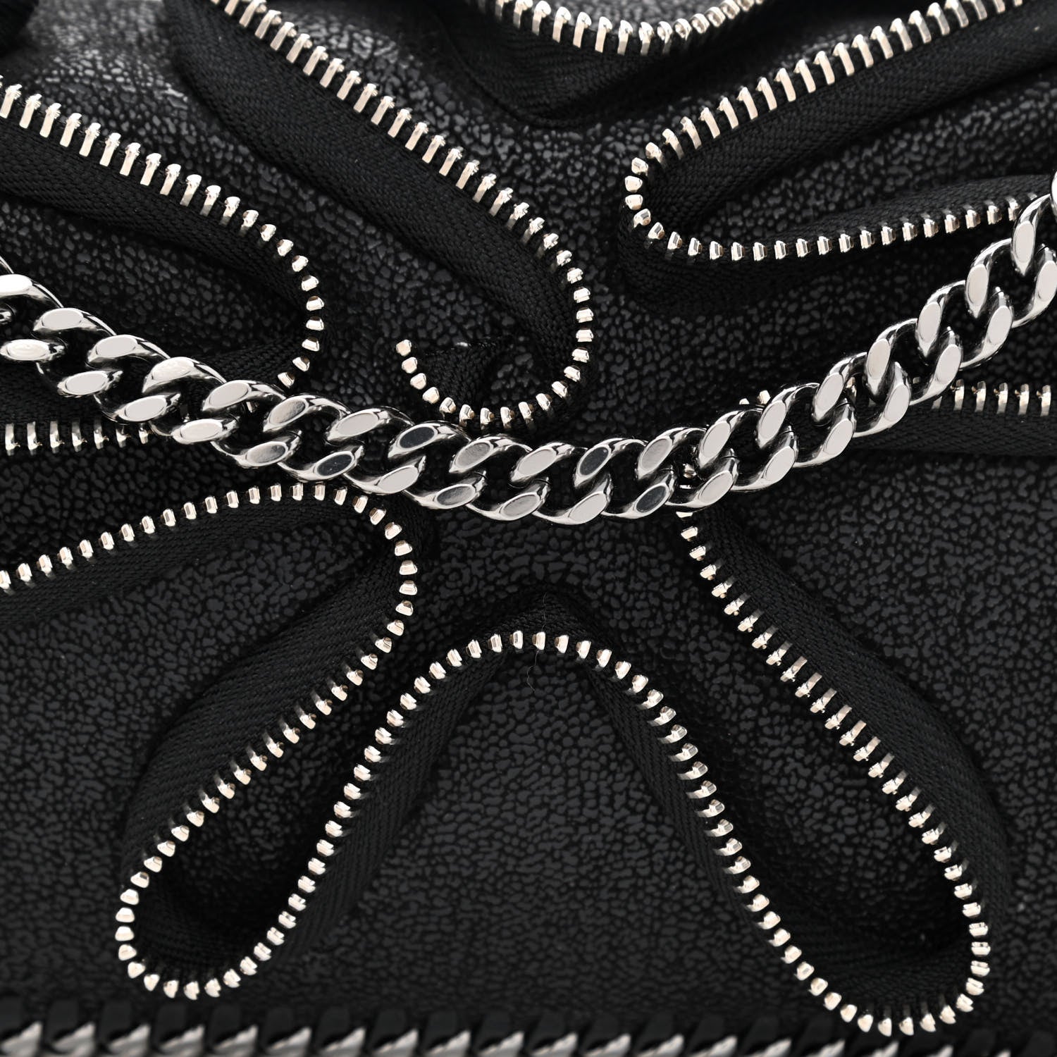 Stella McCartney Shaggy Deer Falabella Zipper Crossbody Bag Black 8 of 10