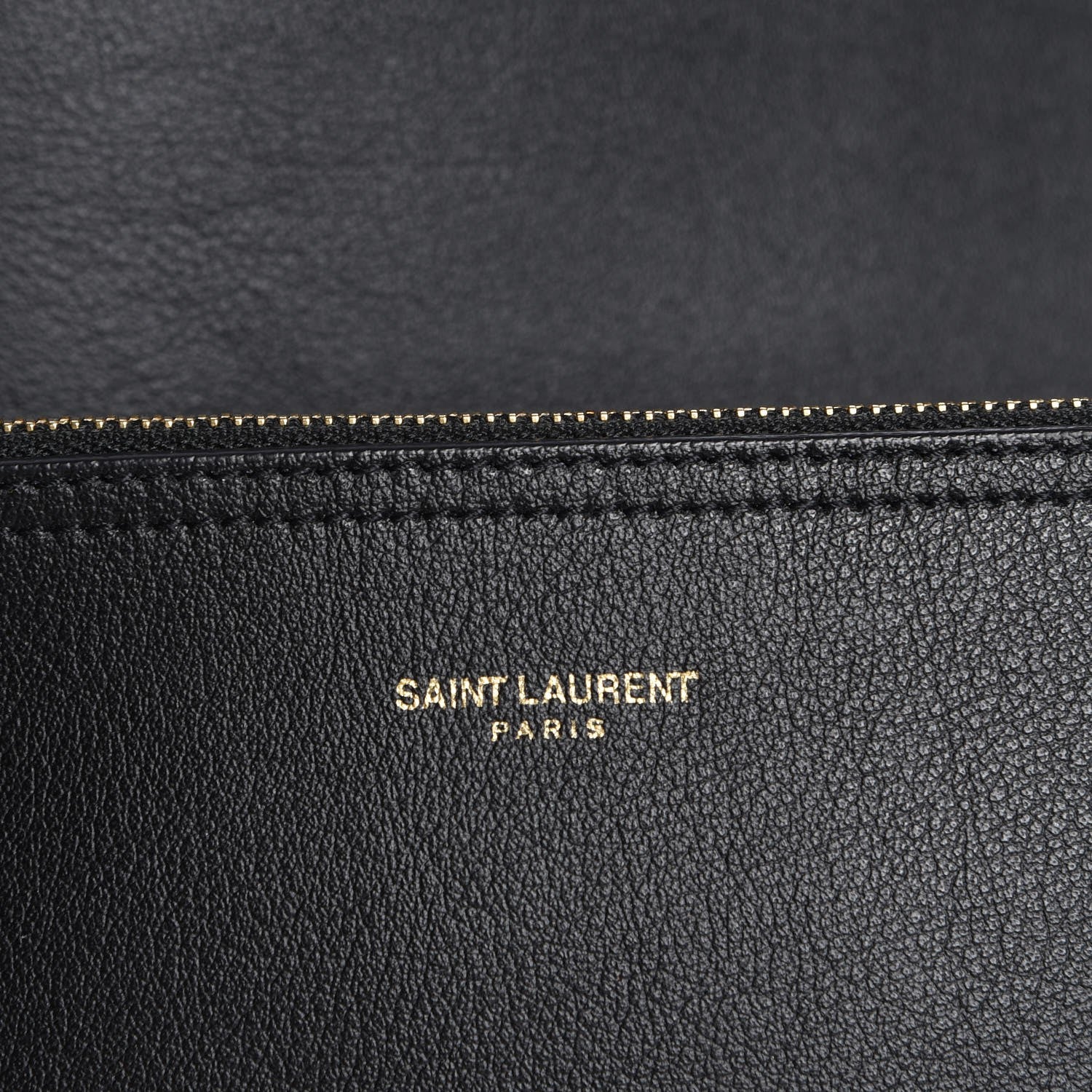 Saint Laurent Calfskin Large Shopping Tote Black 9 of 10