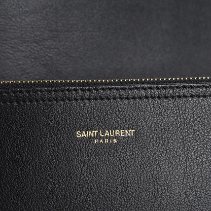 Saint Laurent Calfskin Large Shopping Tote Black 9 of 10