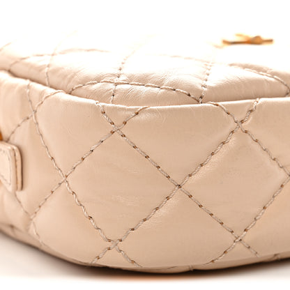 Chanel Aged Calfskin Quilted Mini Reissue Camera Case Beige Clair 9 of 11