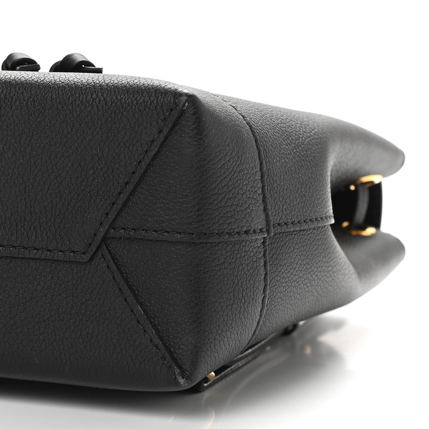 Louis Vuitton Calfskin Lockme Mini Backpack Black 8 of 8