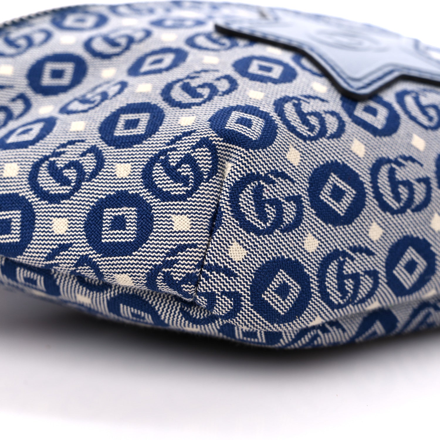 Gucci Canvas Big GG Dots Star Patch Childrens Belt Bag Blue 9 of 10