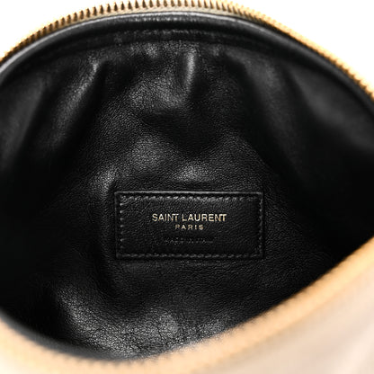 Saint Laurent Lambskin Quilted Gaby Zipped Pouch Crema Soft 6 of 10