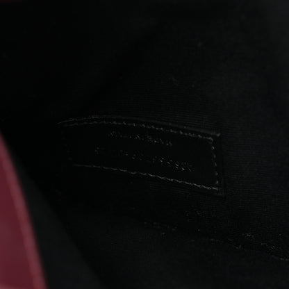 Saint Laurent Patent Calfskin Monogram Uptown Clutch Dark Red Wine 7 of 7