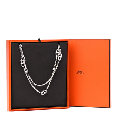 Hermes Sterling Silver Farandole Necklace 160 5 of 5