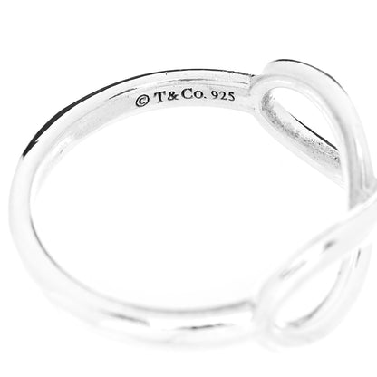 Tiffany Sterling Silver Infinity Ring 46 3.75 4 of 4