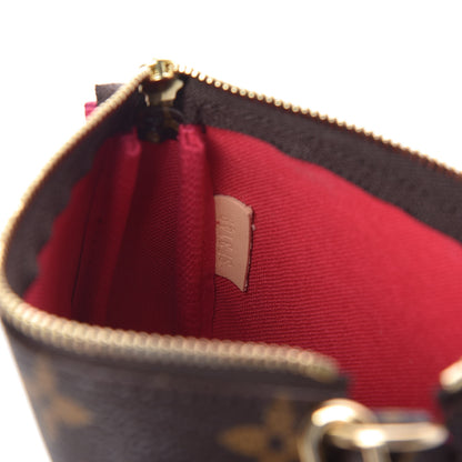 Louis Vuitton Monogram 2019 Christmas Animation Mini Courchevel Pochette Accessories Fuchsia 7 of 7