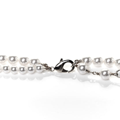 Chanel Pearl Crystal CC Signature Charm Belt Silver 4 of 4