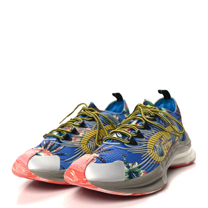 Gucci Technical Knit Fabric Waves Womens Gucci Run Sneakers 10 Multicolor 3 of 6