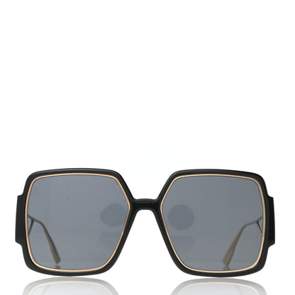 Christian Dior Acetate Square 30 Montaigne 2 Sunglasses Black Gold 2 of 7