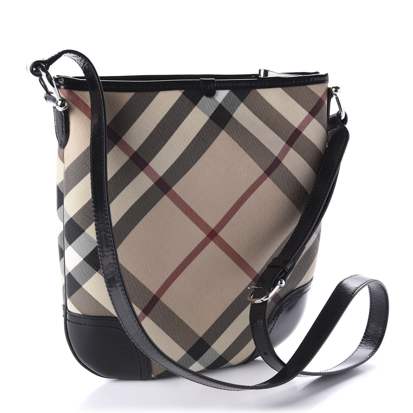 Supernova Check Small Dryden Crossbody Bag Black