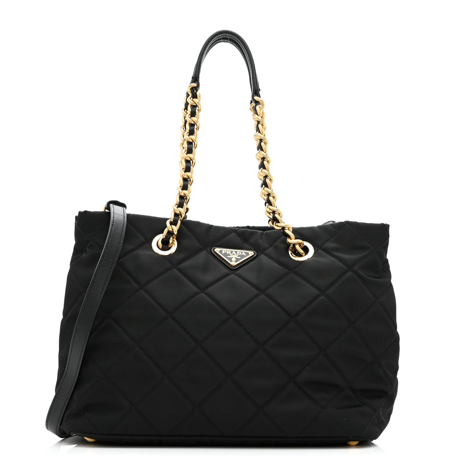 Prada Nylon Tessuto Impuntu Quilted Tote Black 1 of 10