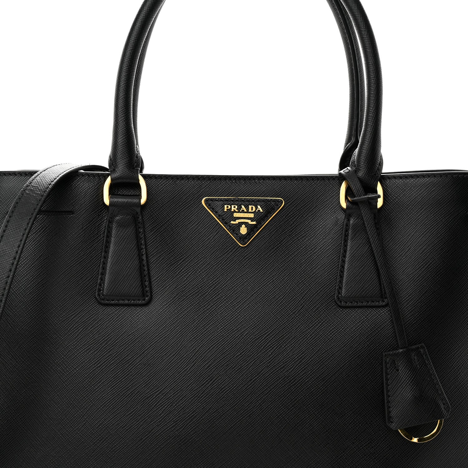 Prada Saffiano Lux Medium Tote Black 7 of 11